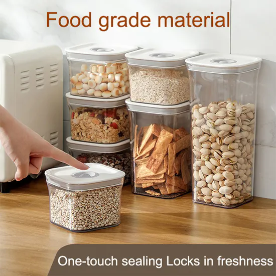 Plastic BPA Free Kitchen Pantry Food Storage Container Bin Cereal Bean Rice Sealed Storage Box