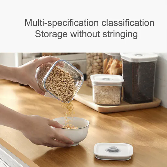 Plastic BPA Free Kitchen Pantry Food Storage Container Bin Cereal Bean Rice Sealed Storage Box