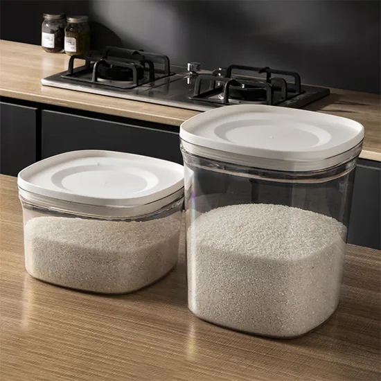 Rice Storage Container Bucket Air Tight 5kg 10kg Food Grade Stackable Food Storage Container Bin