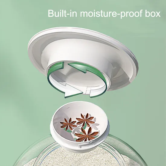 Insect Moisture Proof Automatic Press Rice Storage Container Box Dispenser Kitchen Rice Storage Bucket