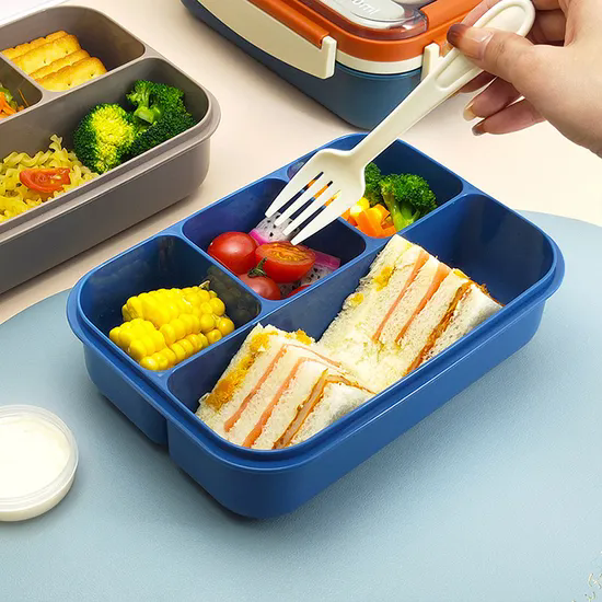 Leakproof BPA Free Plastic Tritan School Bento Box Compartment Children Kids Bento Lunch Box