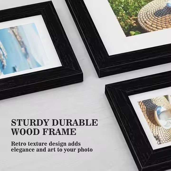 Home Decoration Rectangle square Solid Wood Picture Frame Wholesale 10pcs Set 6 7 8 10 Inch Photo Frame