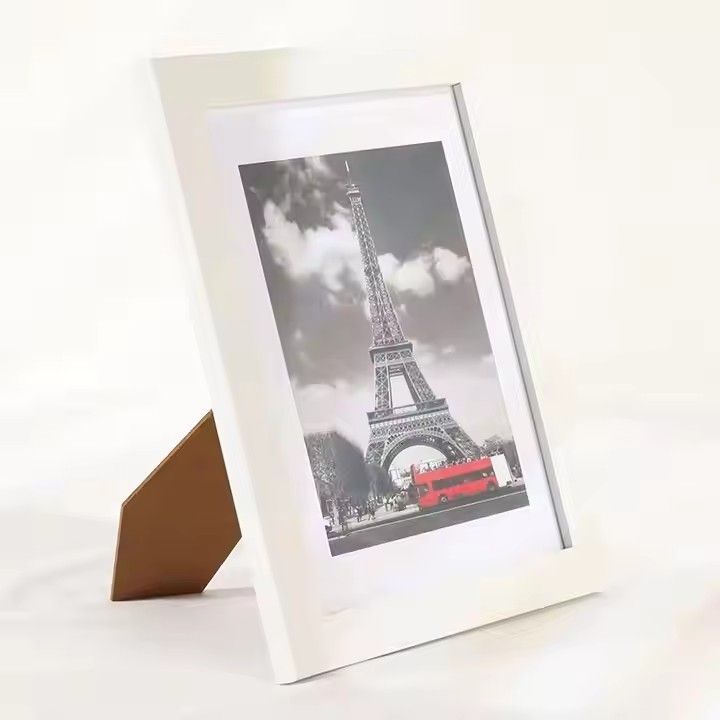 Solid Wood Photo Frame Home Decoration Tabletop Wall Hanging Rustic Black Picture Frame