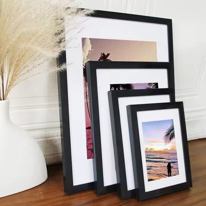 White Picture Frames Home Wall Decor Combination Rectangular Plastic Pvc Picture Frame Photo Frame for Desktop