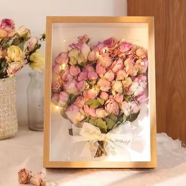 3d Deep Art Picture Frame Box Display Wood MDF Shadow Box Dried Flower Photo Frame A4 A3