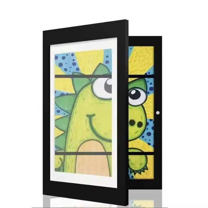 Flip-flop Photo Frame Front Opening A3 A4 8x11 Kids Artwork Frames Storage Changeable Magnetic Picture Frame