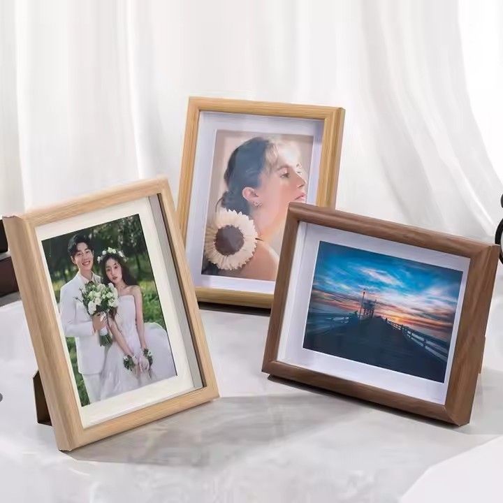 Hollow Picture Frame Home Decor Tabletop Wall Photo Frames Wholesale Pine Wooden Picture Frame