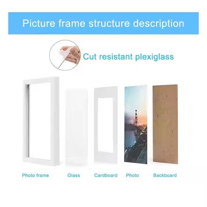 Solid Wood Frame Home Decor Tabletop Various Colors Wooden Picture Frames Wholesale Wood Frame Photo