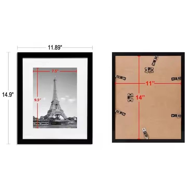 Custom Ps Picture Frame Set of 5 Tabletop Decoration White Black Gold Plastic Photo Picture Frame