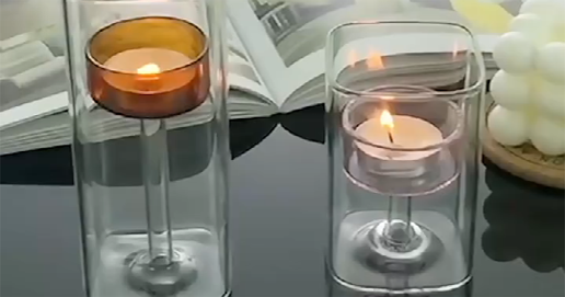 glass tube candle jar glass tube candle jar