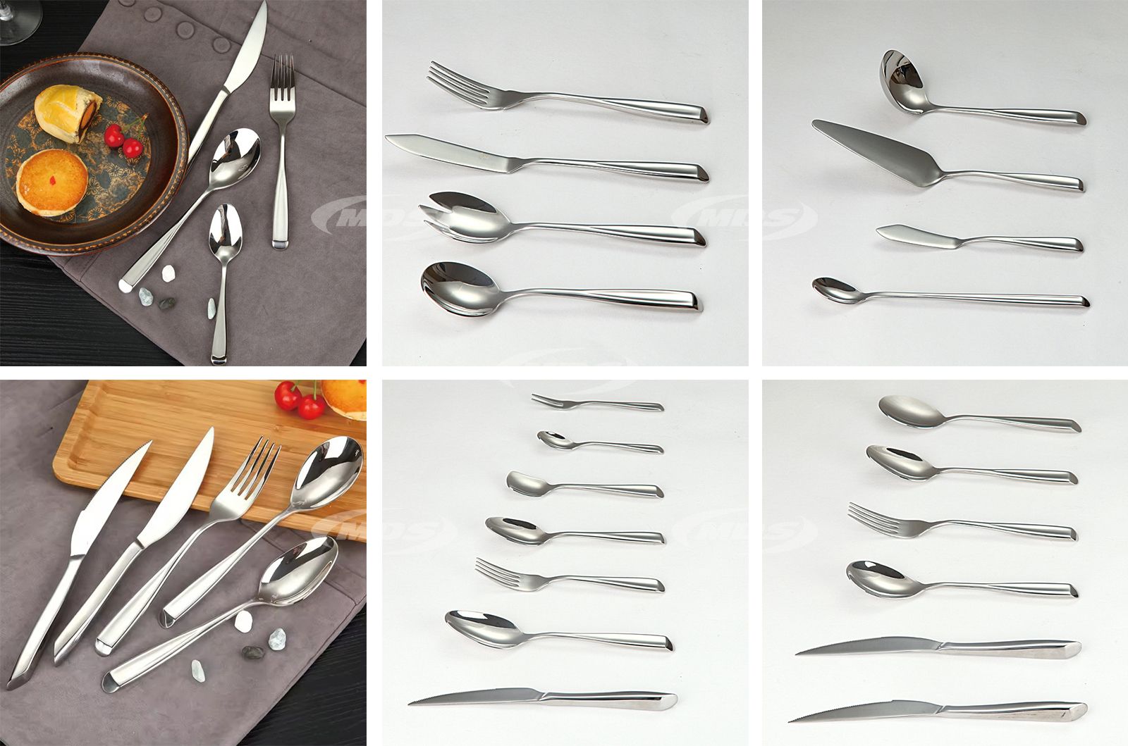 Germany Quality Hotel Exported Western Stainless Steel Fork And Spoon Knife Set Cutlery