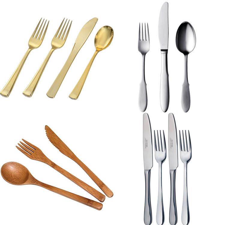 Germany Quality Hotel Exported Western Stainless Steel Fork And Spoon Knife Set Cutlery