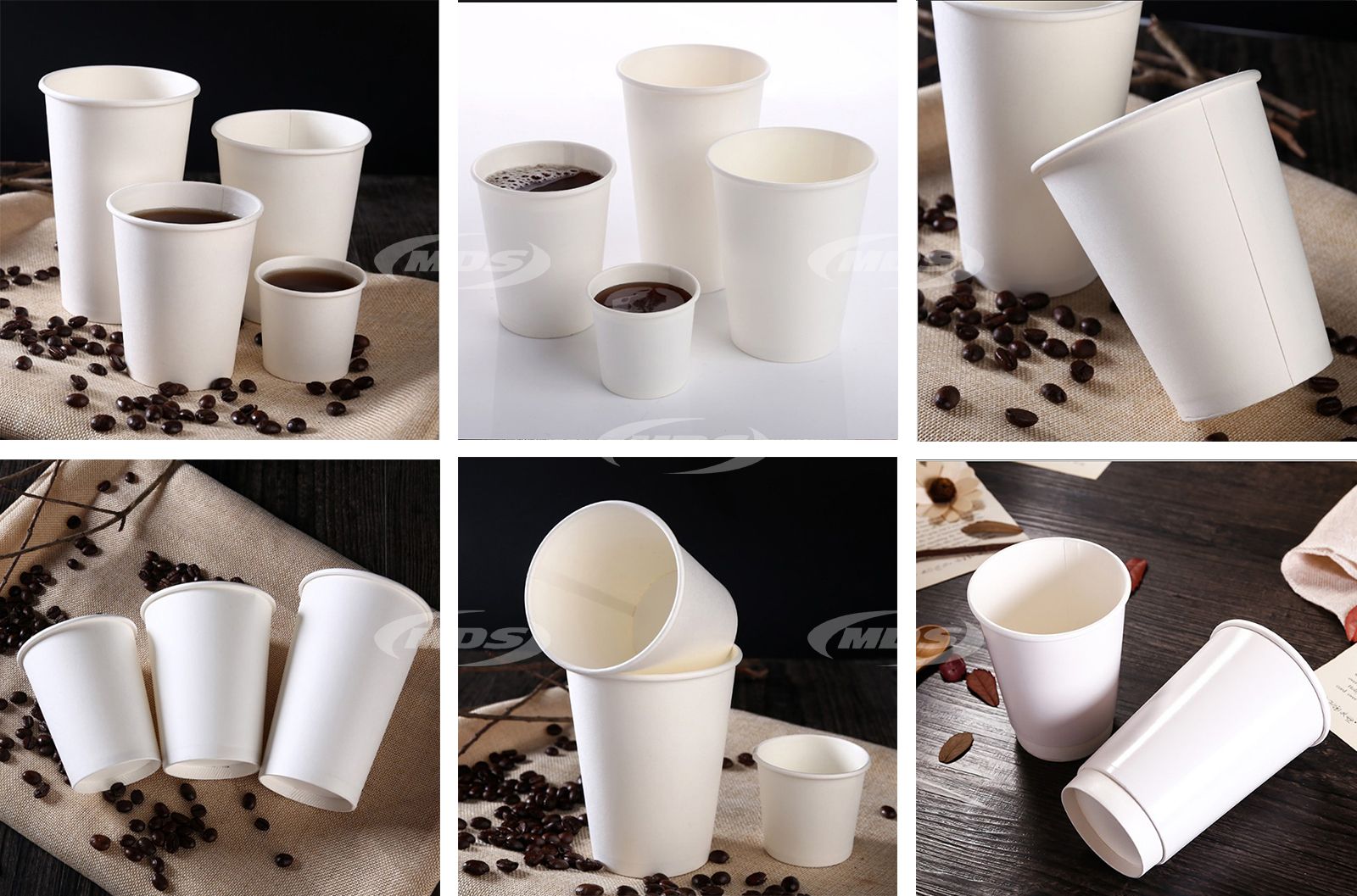 Customized Logo Eco-Friendly Disposable Ice Cream The Arabic Paper Coffee Cup