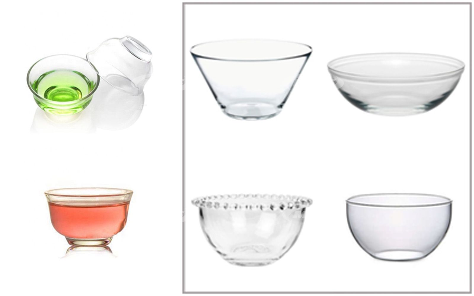 Decorative fancy heat resistant glass bowl for microwave oven